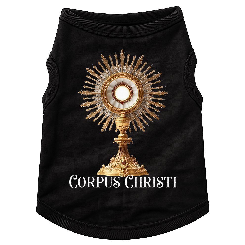 Eucharistic Adoration Traditional Latin Mass Catholic Doggie Tank