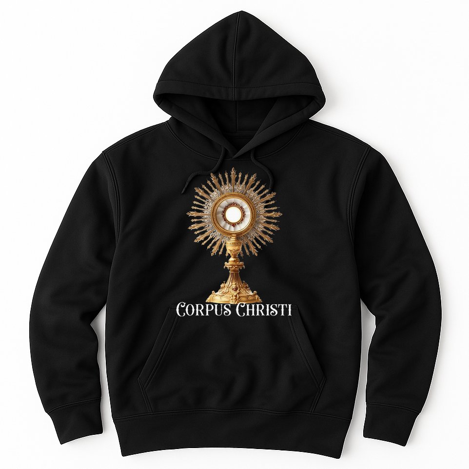 Eucharistic Adoration Traditional Latin Mass Catholic Hoodie