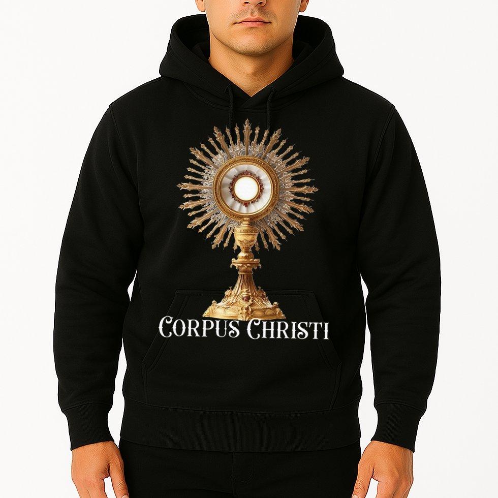 Eucharistic Adoration Traditional Latin Mass Catholic Hoodie
