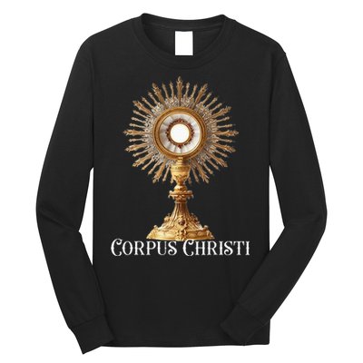 Eucharistic Adoration Traditional Latin Mass Catholic Long Sleeve Shirt
