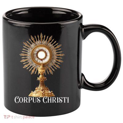Eucharistic Adoration Traditional Latin Mass Catholic 11oz C Handle Ceramic Mug