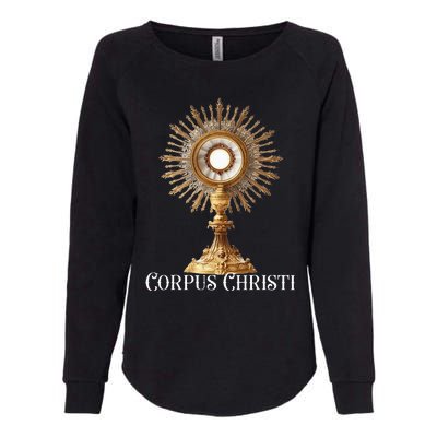 Eucharistic Adoration Traditional Latin Mass Catholic Womens California Wash Sweatshirt