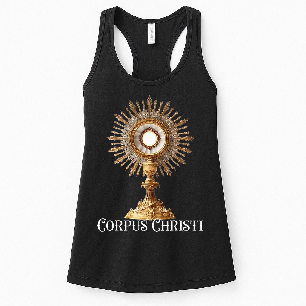 Eucharistic Adoration Traditional Latin Mass Catholic Womens Tank Top