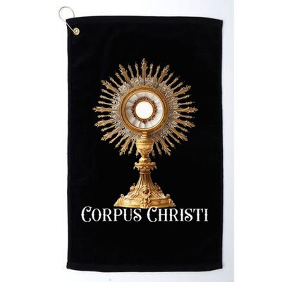 Eucharistic Adoration Traditional Latin Mass Catholic Golf Towel