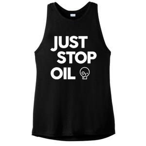 Environmental Activism Take a Stand Against Oil Ladies PosiCharge Tri-Blend Wicking Tank