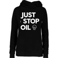 Environmental Activism Take a Stand Against Oil Womens Funnel Neck Pullover Hood