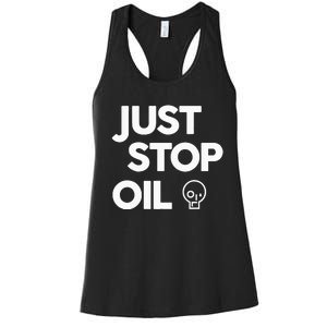 Environmental Activism Take a Stand Against Oil Women's Racerback Tank