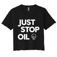 Environmental Activism Take a Stand Against Oil Women's Crop Top Tee