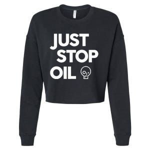 Environmental Activism Take a Stand Against Oil Cropped Pullover Crew