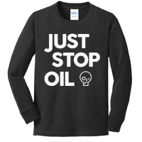 Environmental Activism Take a Stand Against Oil Kids Long Sleeve Shirt