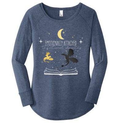 Emotionally Attached To Fictional Characters Women's Perfect Tri Tunic Long Sleeve Shirt