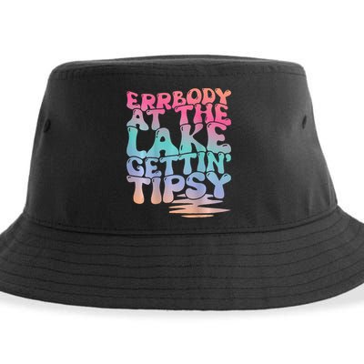 Errbody At The Lake Gettin Tipsy Lake Life Summer Trendy Sustainable Bucket Hat