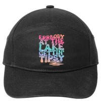 Errbody At The Lake Gettin Tipsy Lake Life Summer Trendy 7-Panel Snapback Hat
