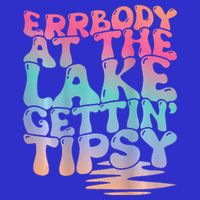 Errbody At The Lake Gettin Tipsy Lake Life Summer Trendy Stripe Pom Pom Beanie