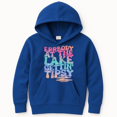 Errbody At The Lake Gettin Tipsy Lake Life Summer Trendy Kids Hoodie