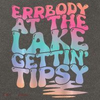 Errbody At The Lake Gettin Tipsy Lake Life Summer Trendy Cotton Canvas Backpack