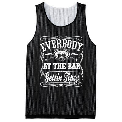 Everybody At The Bar Gettin Tipsy Whiskey Mesh Reversible Basketball Jersey Tank