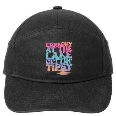 Errbody At The Lake Gettin Tipsy Summer Life 7-Panel Snapback Hat
