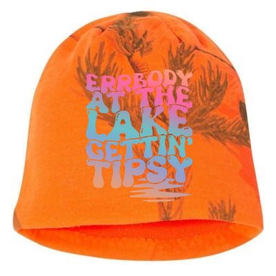 Errbody At The Lake Gettin Tipsy Summer Life Kati - Camo Knit Beanie