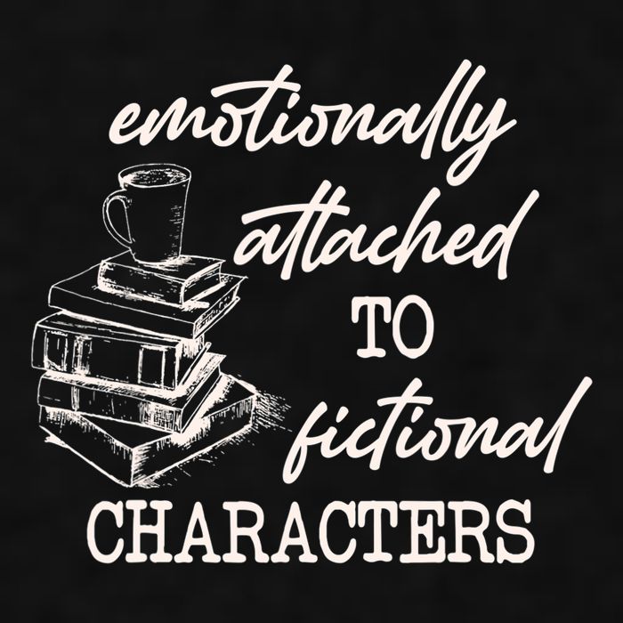 Emotionally Attached To Fictional Characters Funny Ladies PosiCharge Tri-Blend Wicking Tank