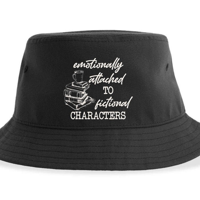 Emotionally Attached To Fictional Characters Funny Sustainable Bucket Hat
