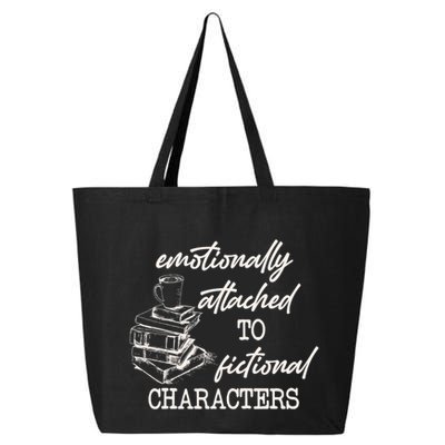 Emotionally Attached To Fictional Characters Funny 25L Jumbo Tote