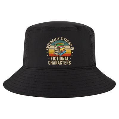 Emotionally Attached To Fictional Characters Book Lover Nerd Cool Comfort Performance Bucket Hat