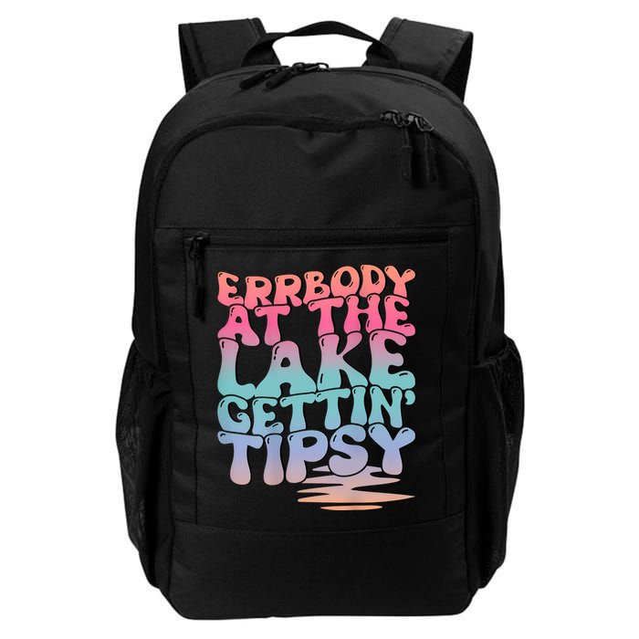 Errbody At The Lake Gettin Tipsy Lake Life Summer Trendy Backpack