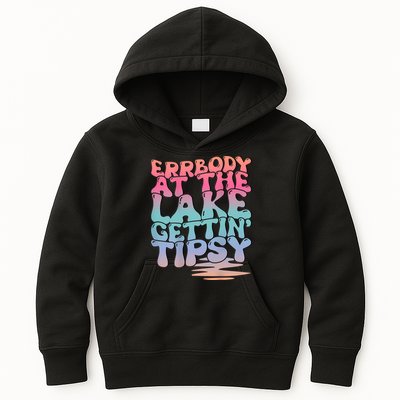 Errbody At The Lake Gettin Tipsy Lake Life Summer Trendy Kids Hoodie