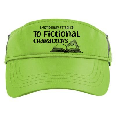 Emotionally Attached To Fictional Characters Book Lover Adult Drive Performance Visor