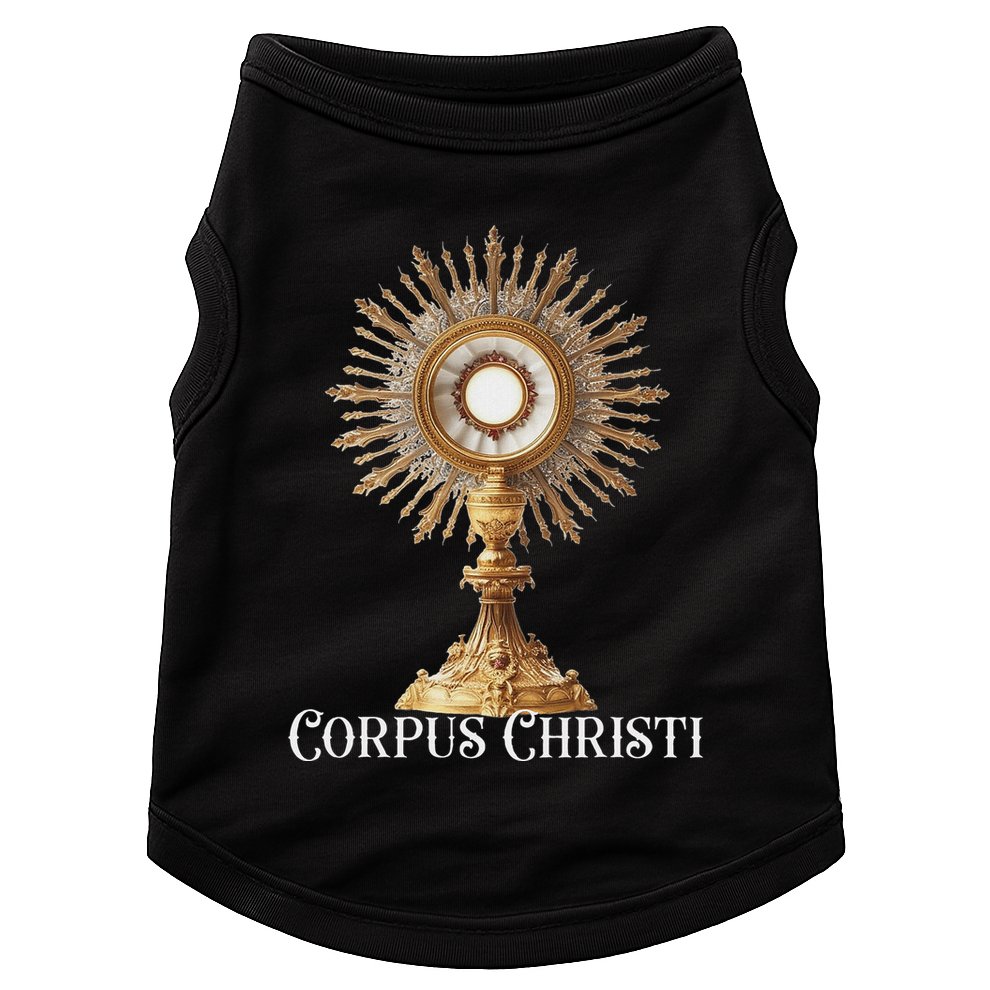 Eucharistic Adoration Traditional Latin Mass Catholic Doggie Tank
