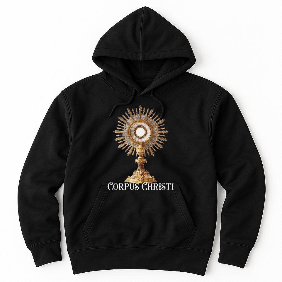 Eucharistic Adoration Traditional Latin Mass Catholic Hoodie
