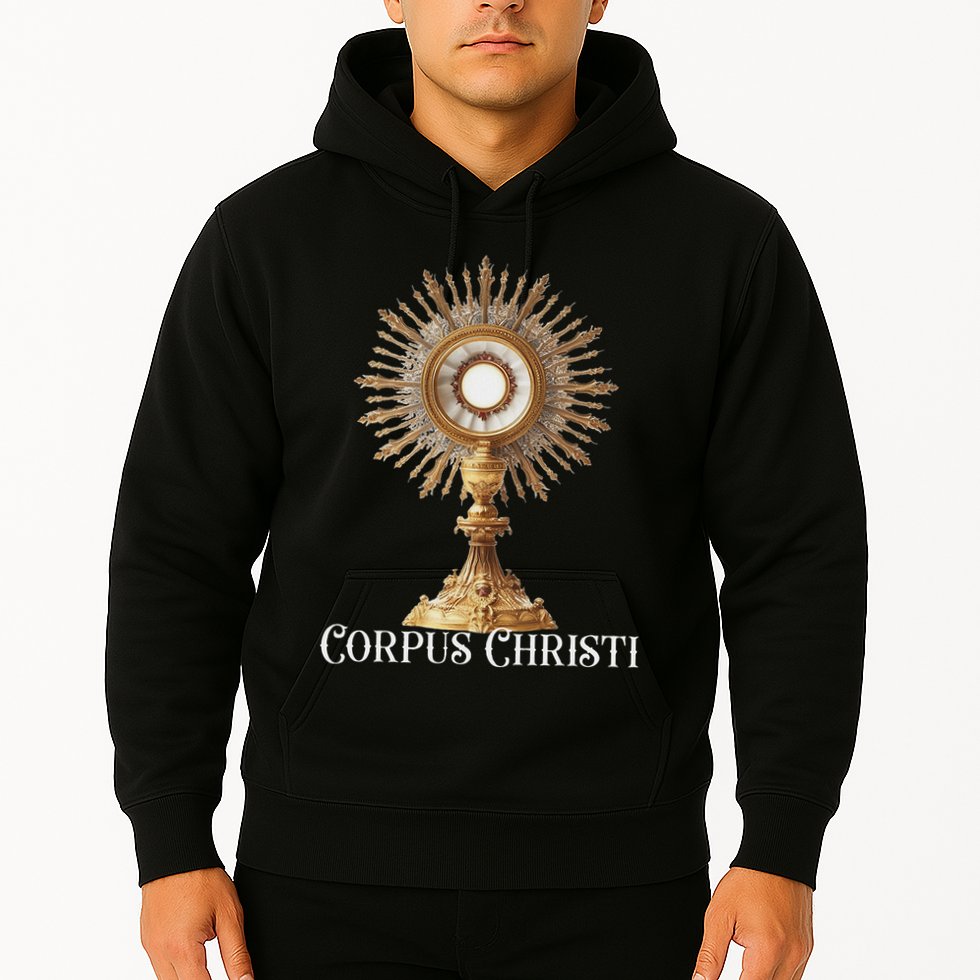 Eucharistic Adoration Traditional Latin Mass Catholic Hoodie