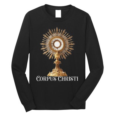 Eucharistic Adoration Traditional Latin Mass Catholic Long Sleeve Shirt