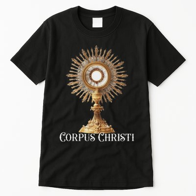 Eucharistic Adoration Traditional Latin Mass Catholic Tall T-Shirt