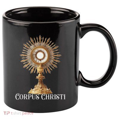 Eucharistic Adoration Traditional Latin Mass Catholic 11oz C Handle Ceramic Mug