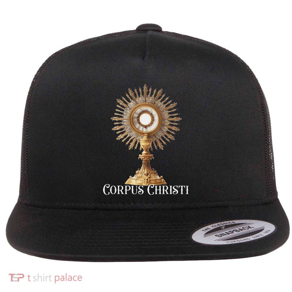 Eucharistic Adoration Traditional Latin Mass Catholic Flatbill Hat