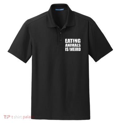 Eating Animals Is Weird Dry Zone Grid Polo