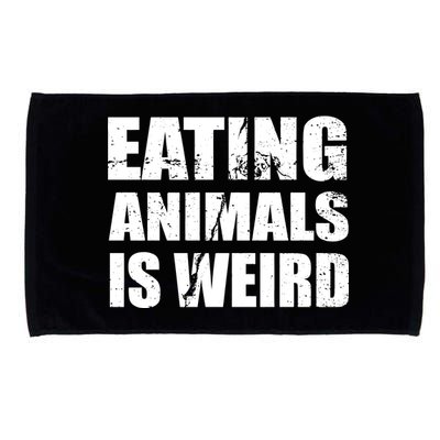 Eating Animals Is Weird Microfiber Hand Towel