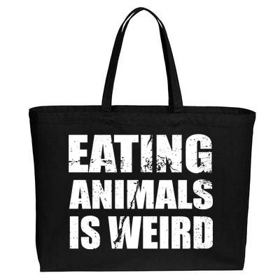 Eating Animals Is Weird Cotton Canvas Jumbo Tote