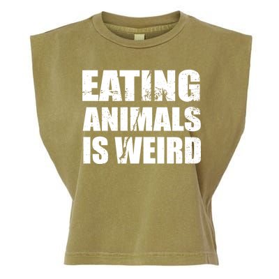 Eating Animals Is Weird Garment-Dyed Women's Muscle Tee