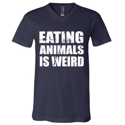 Eating Animals Is Weird V-Neck T-Shirt