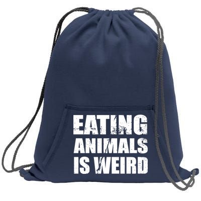 Eating Animals Is Weird Sweatshirt Cinch Pack Bag