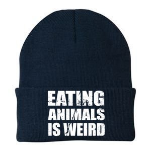 Eating Animals Is Weird Knit Cap Winter Beanie