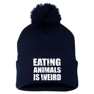 Eating Animals Is Weird Pom Pom 12in Knit Beanie