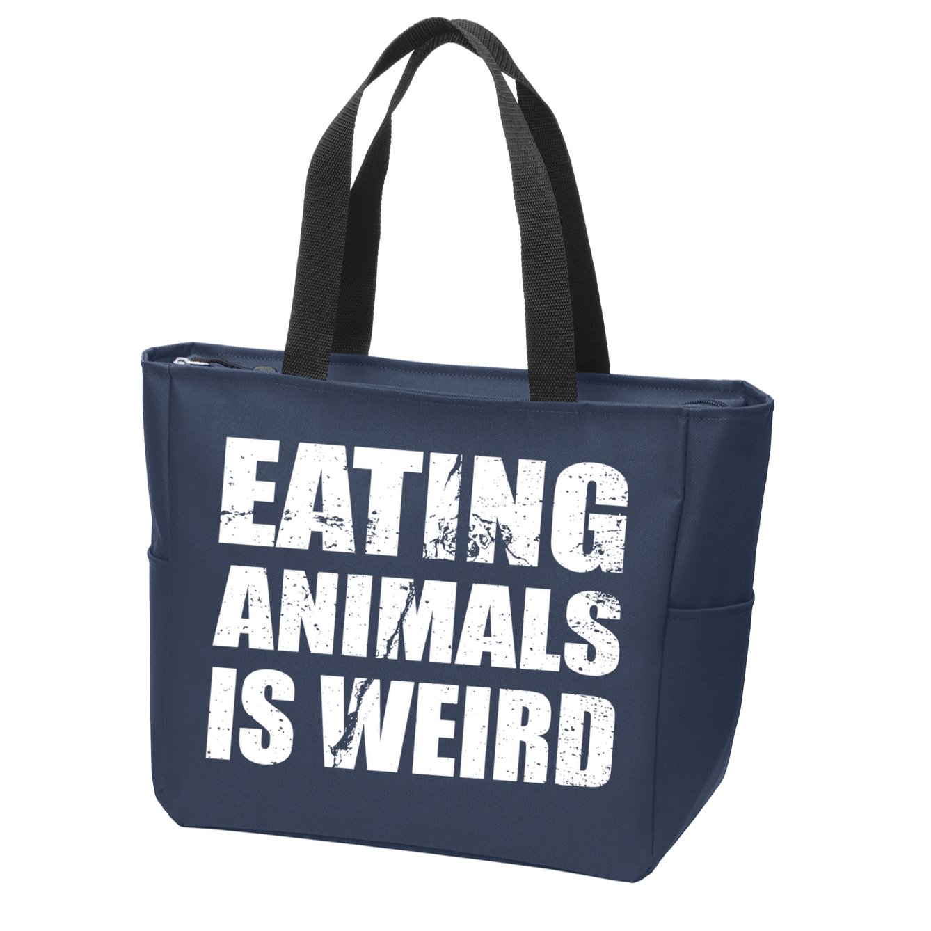 Eating Animals Is Weird Zip Tote Bag