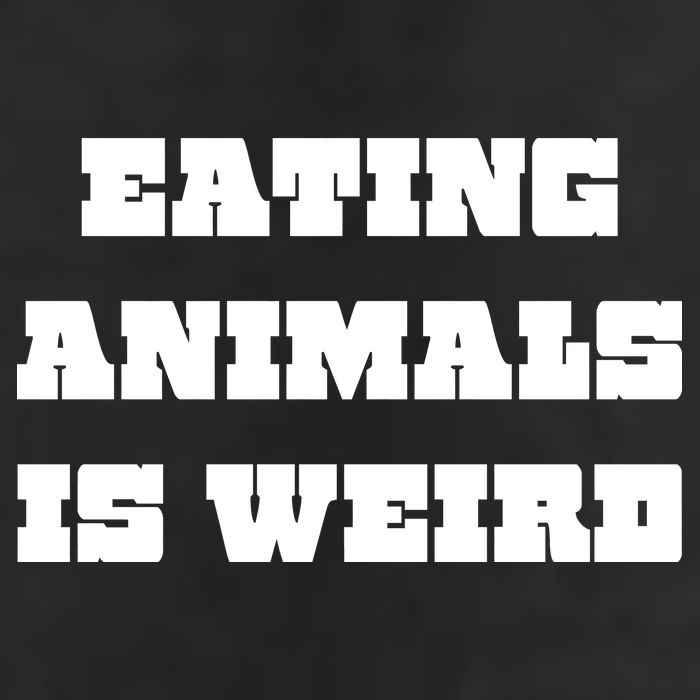 Eating Animals Is Weird Vegan Vegetarian Funny Parody Adult Drive Performance Visor