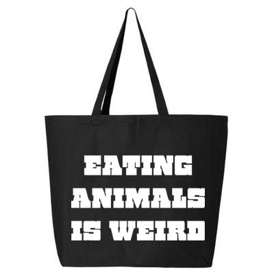 Eating Animals Is Weird Vegan Vegetarian Funny Parody 25L Jumbo Tote
