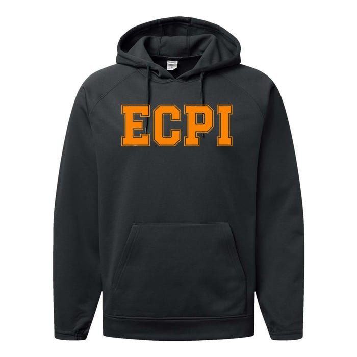 ECPI Athletic University College Alumni Style Performance Fleece Hoodie