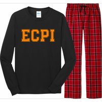 ECPI Athletic University College Alumni Style Long Sleeve Pajama Set